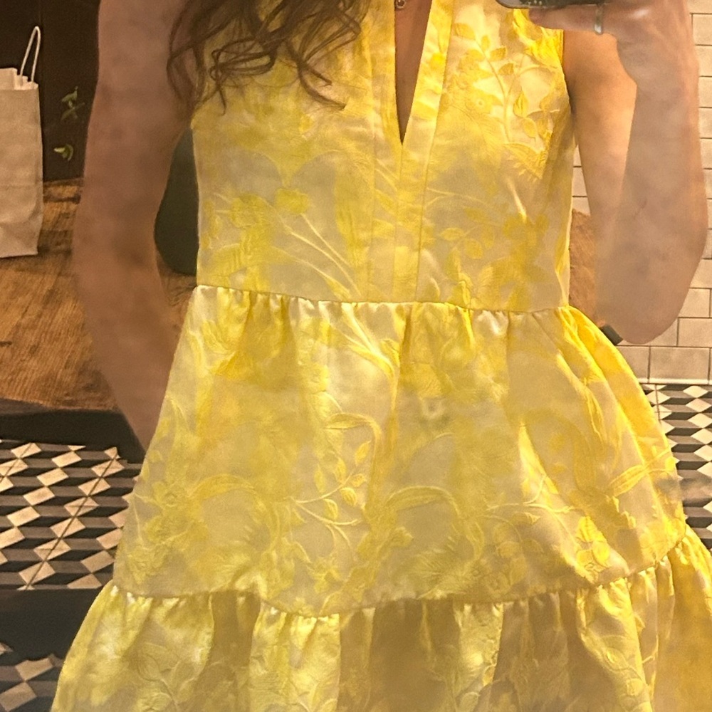 Vibrant Yellow Kids Dress